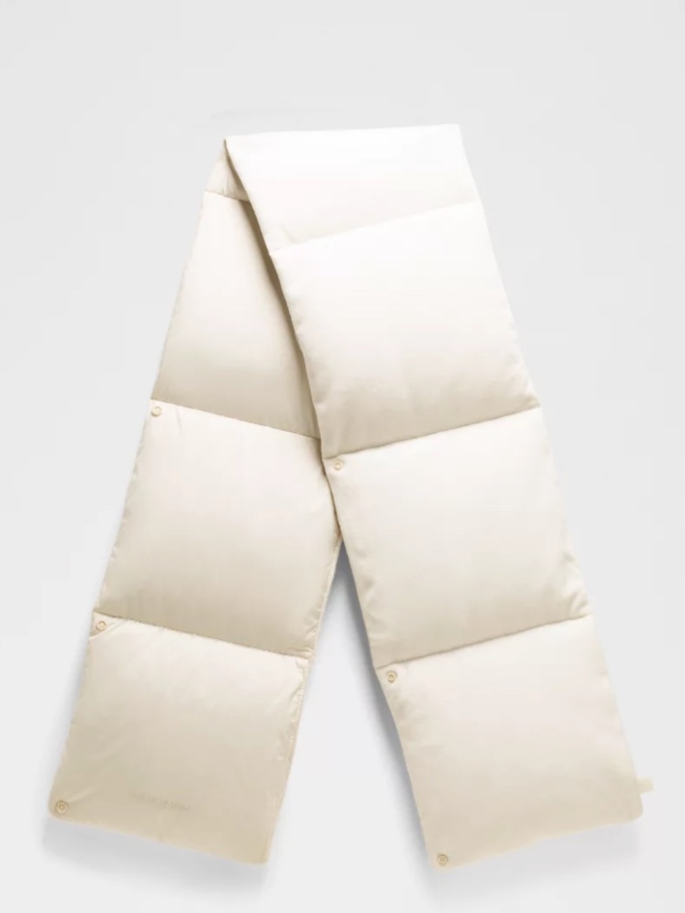 SOLD OUT lululemon Wunder Puff Velour Scarf Light Ivory Convertible Vest OS NWOT